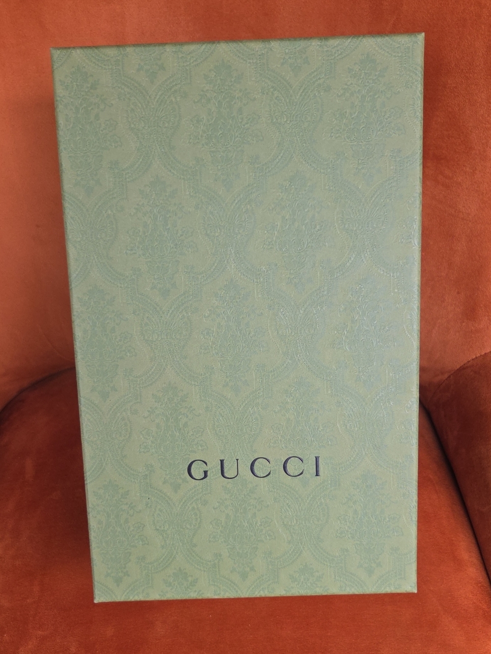 Gucci Pale Mint Green Embossed Decorative Box
